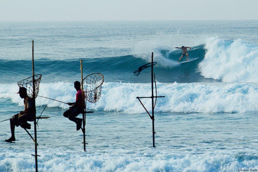 surfing West coast Sri Lanka